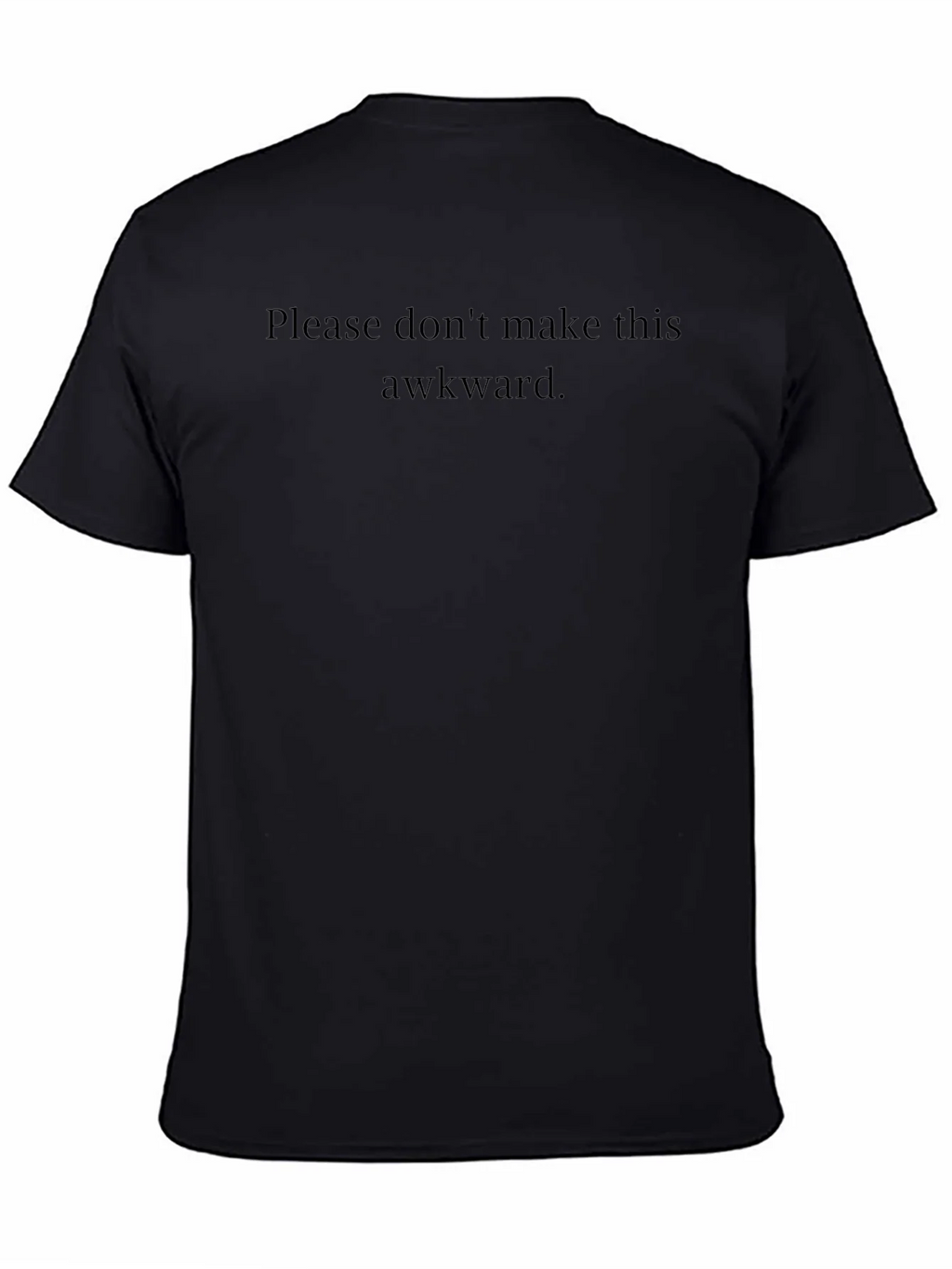 Awkward Statement Tee - Soft Black Crew Neck product image 4