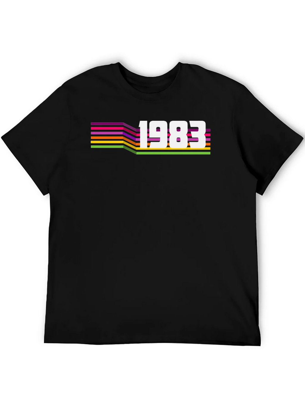 Retro 1983 Graphic Tee - Black product image 5