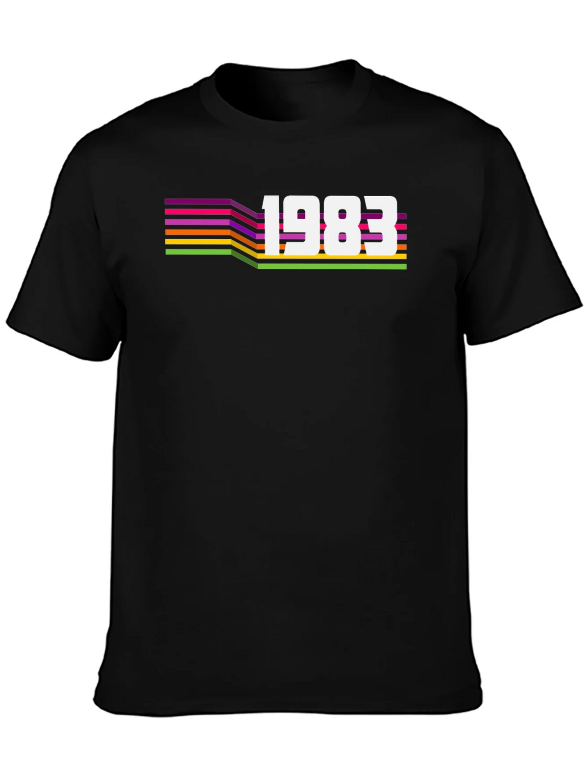 Retro 1983 Graphic Tee - Black product image 3