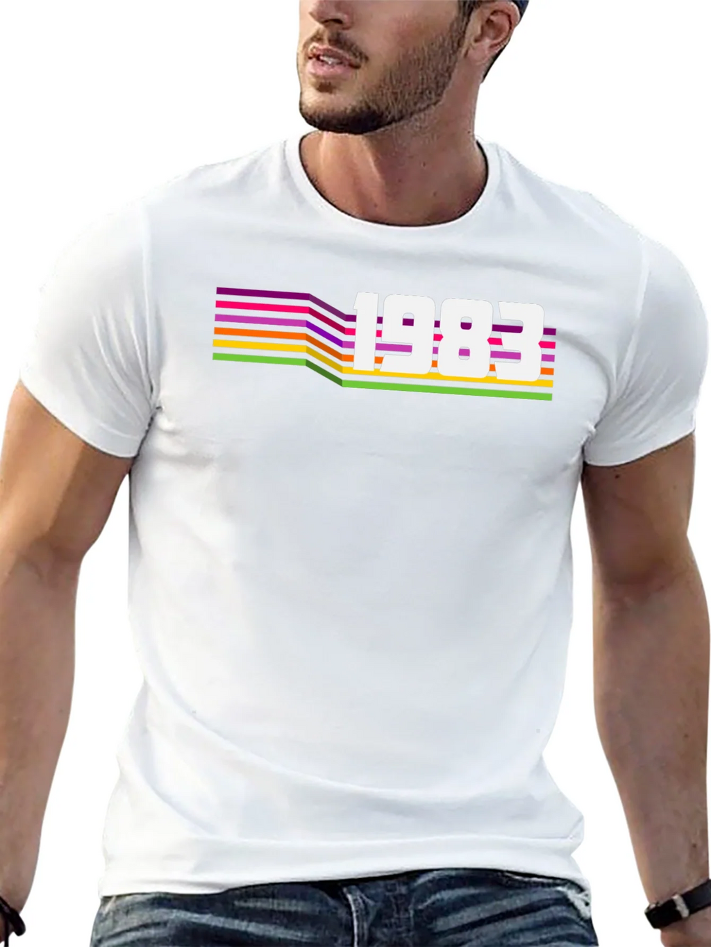 Retro 1983 Graphic Tee - Black product image 12