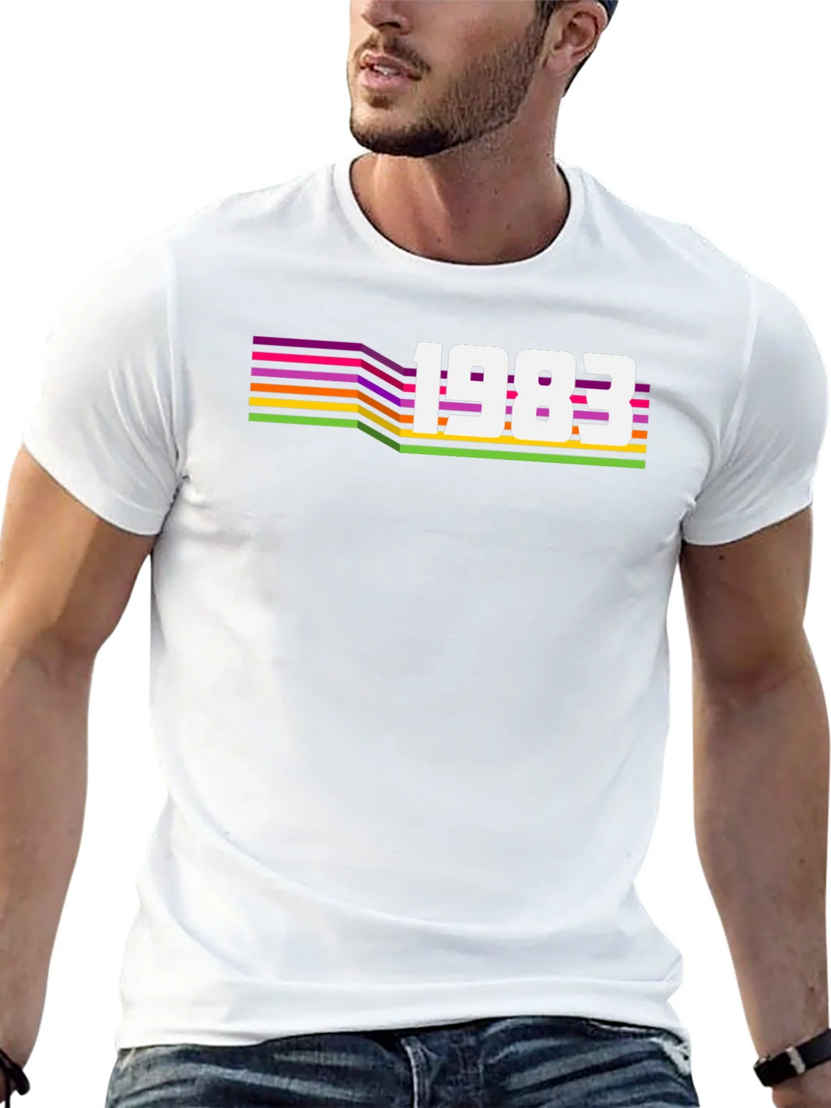 Retro 1983 Graphic Tee - Black product image 12