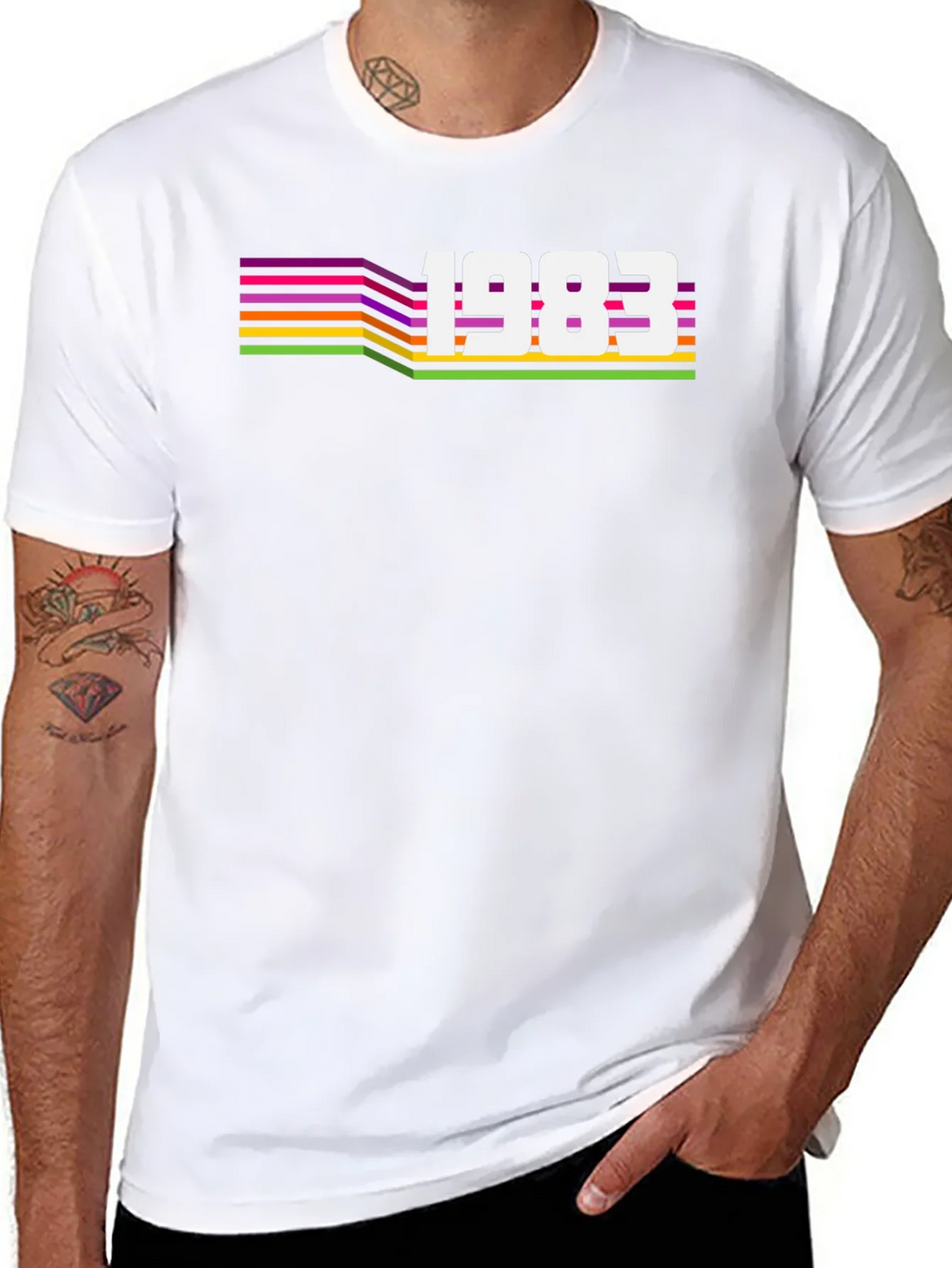 Retro 1983 Graphic Tee - Black product image 7