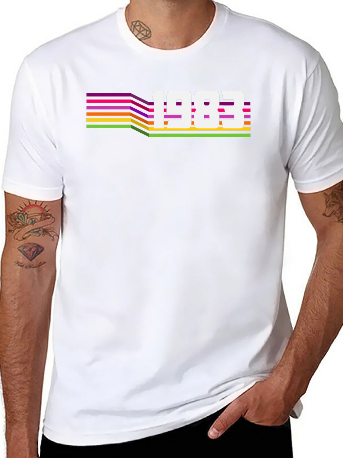 Retro 1983 Graphic Tee - Black product image 7