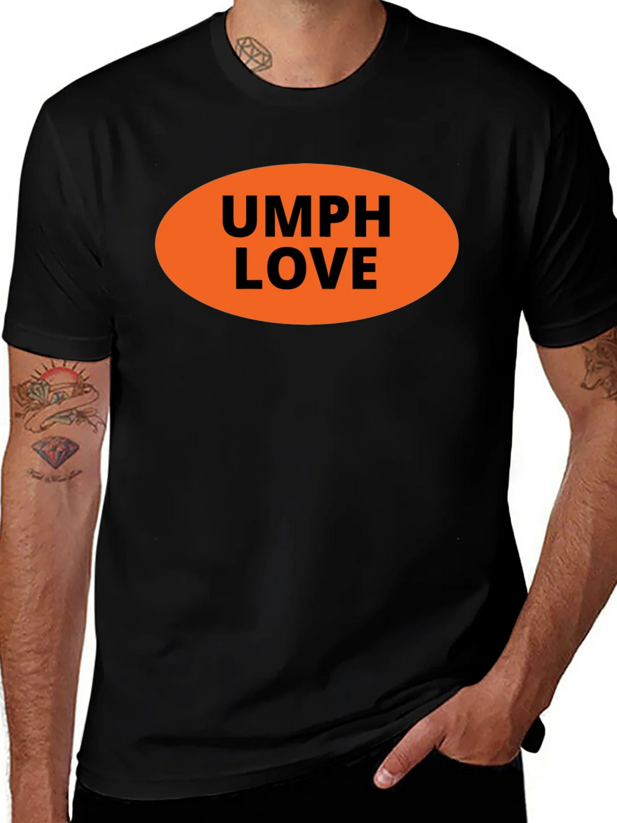 UMPH LOVE Graphic Tee - Black Cotton T-Shirt product image 1