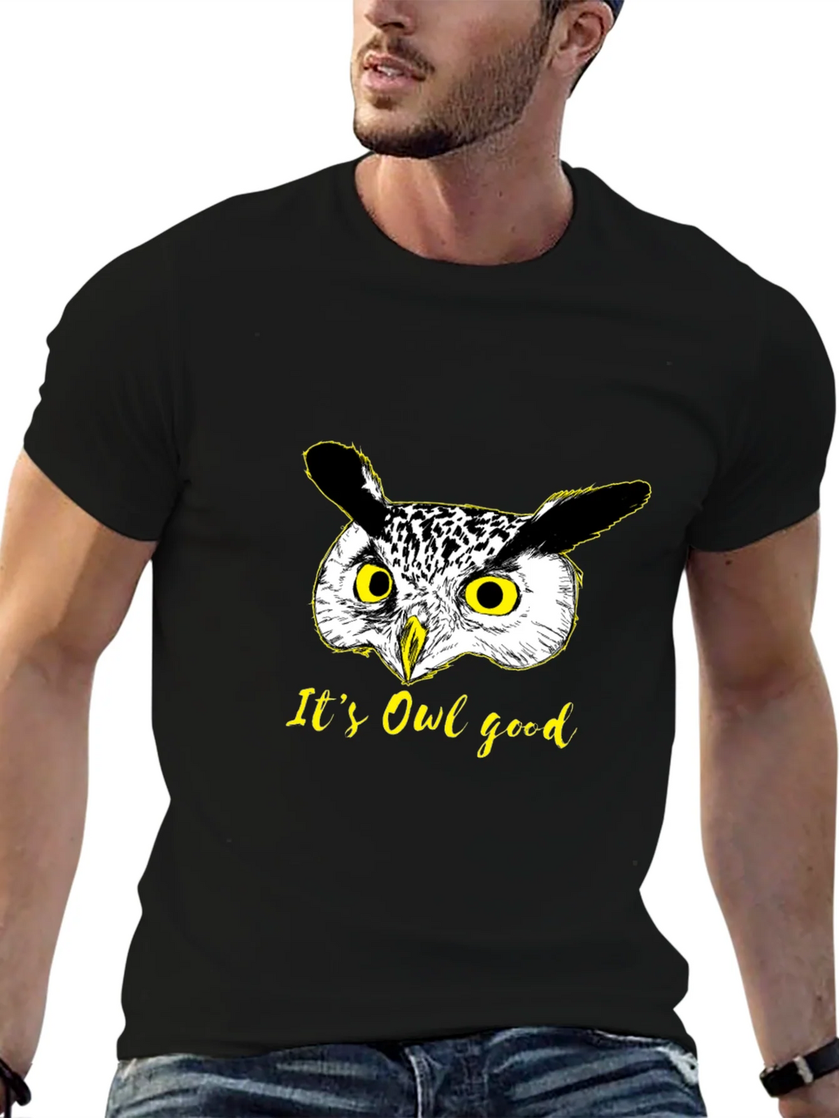 Funny Owl Graphic T-Shirt - Its Good! product image 6