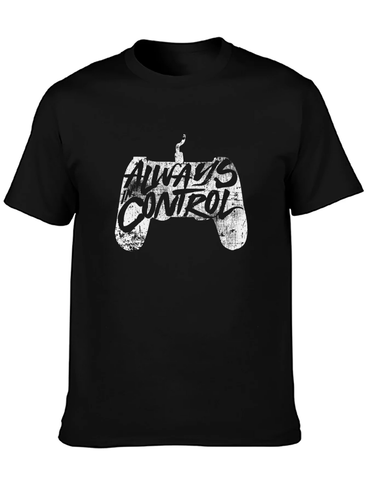 Always Control Gamer T-Shirt - Black Cotton Tee product image 3