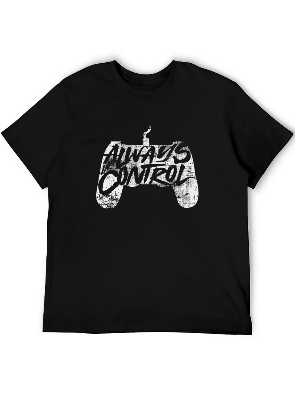 Always Control Gamer T-Shirt - Black Cotton Tee product image 5