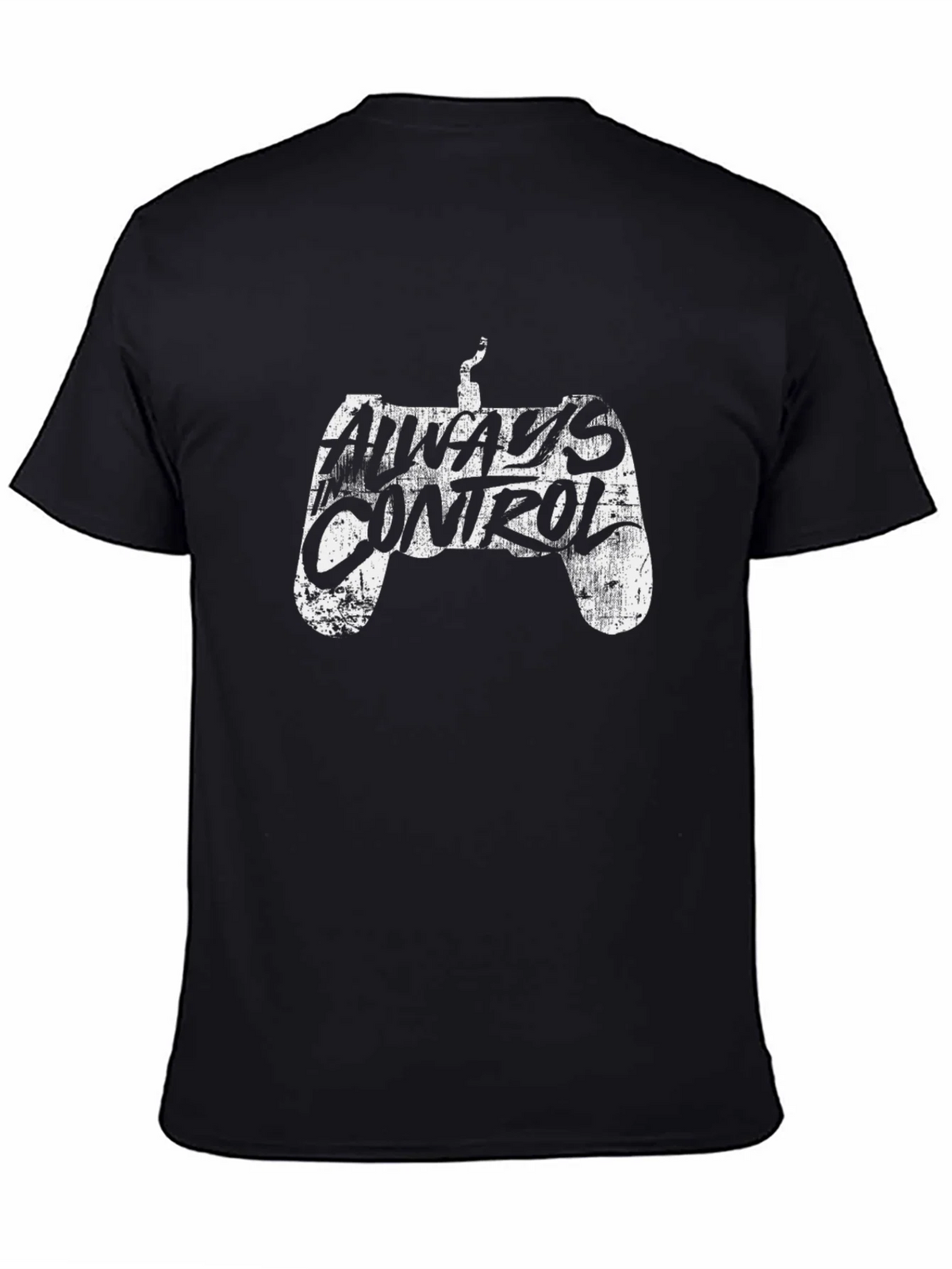 Always Control Gamer T-Shirt - Black Cotton Tee product image 4