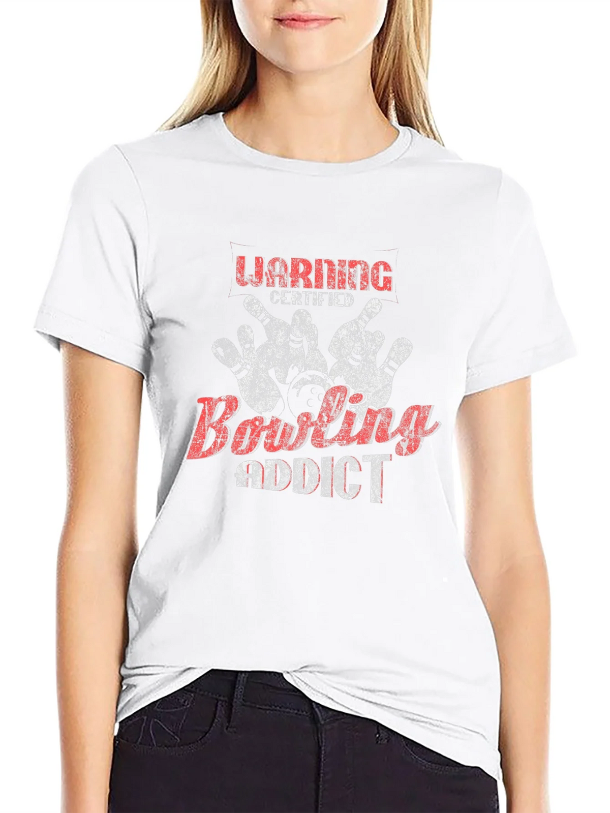Bowling Addict Black T-Shirt product image 8