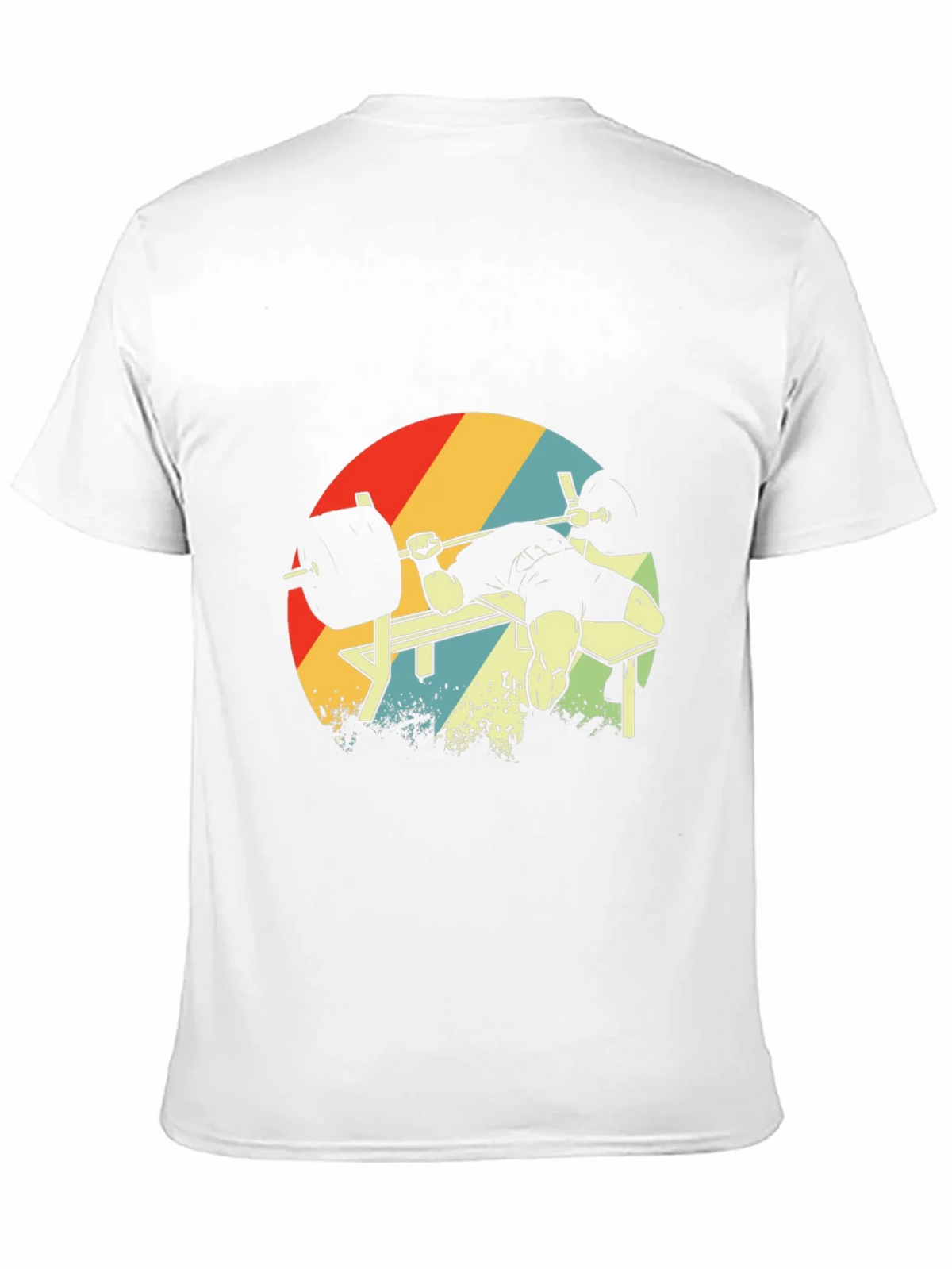 Retro Gym Bench Press Workout T-Shirt product image 10