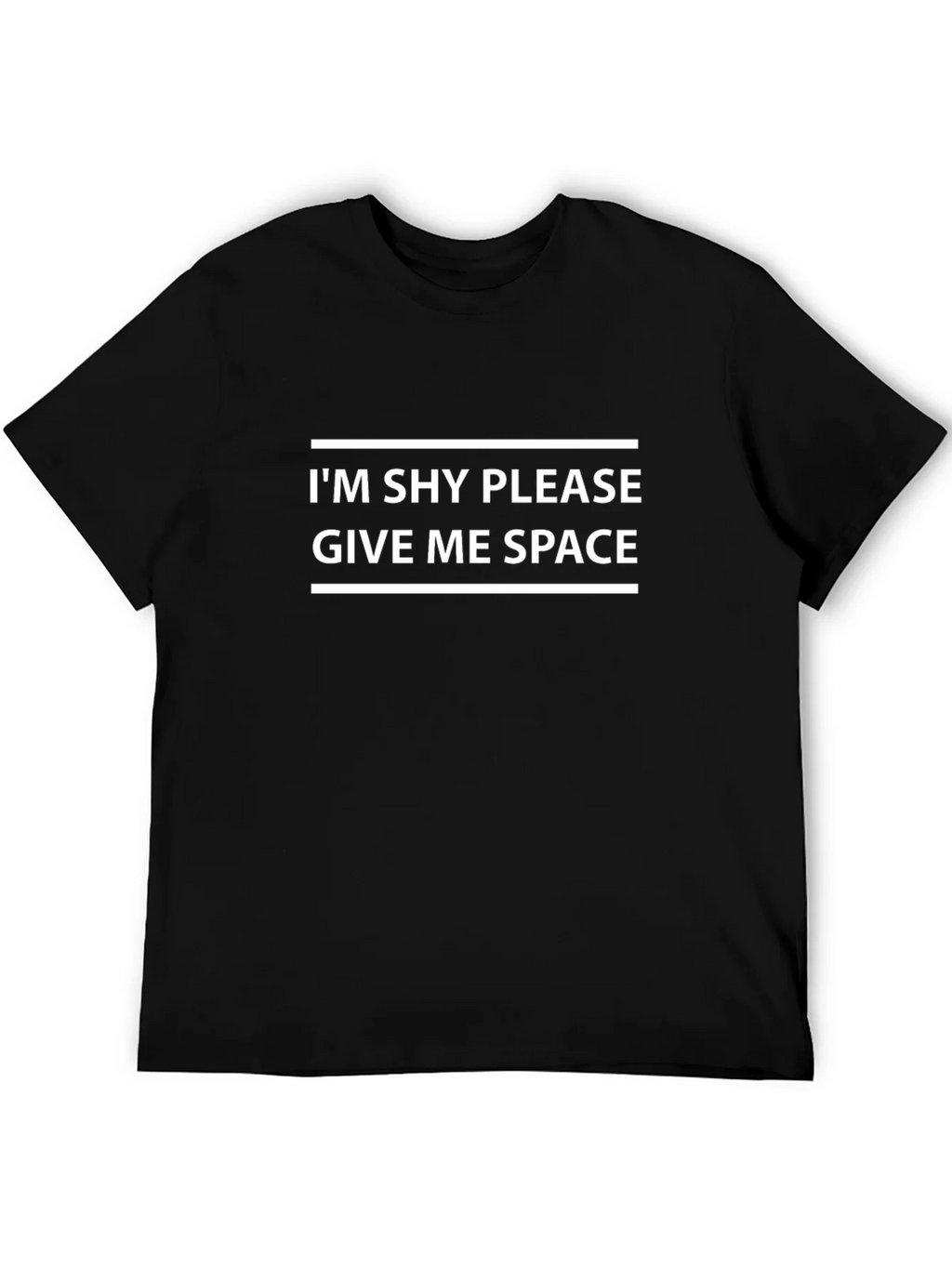 Shy Space Black T-Shirt Funny Introvert Tee product image 5