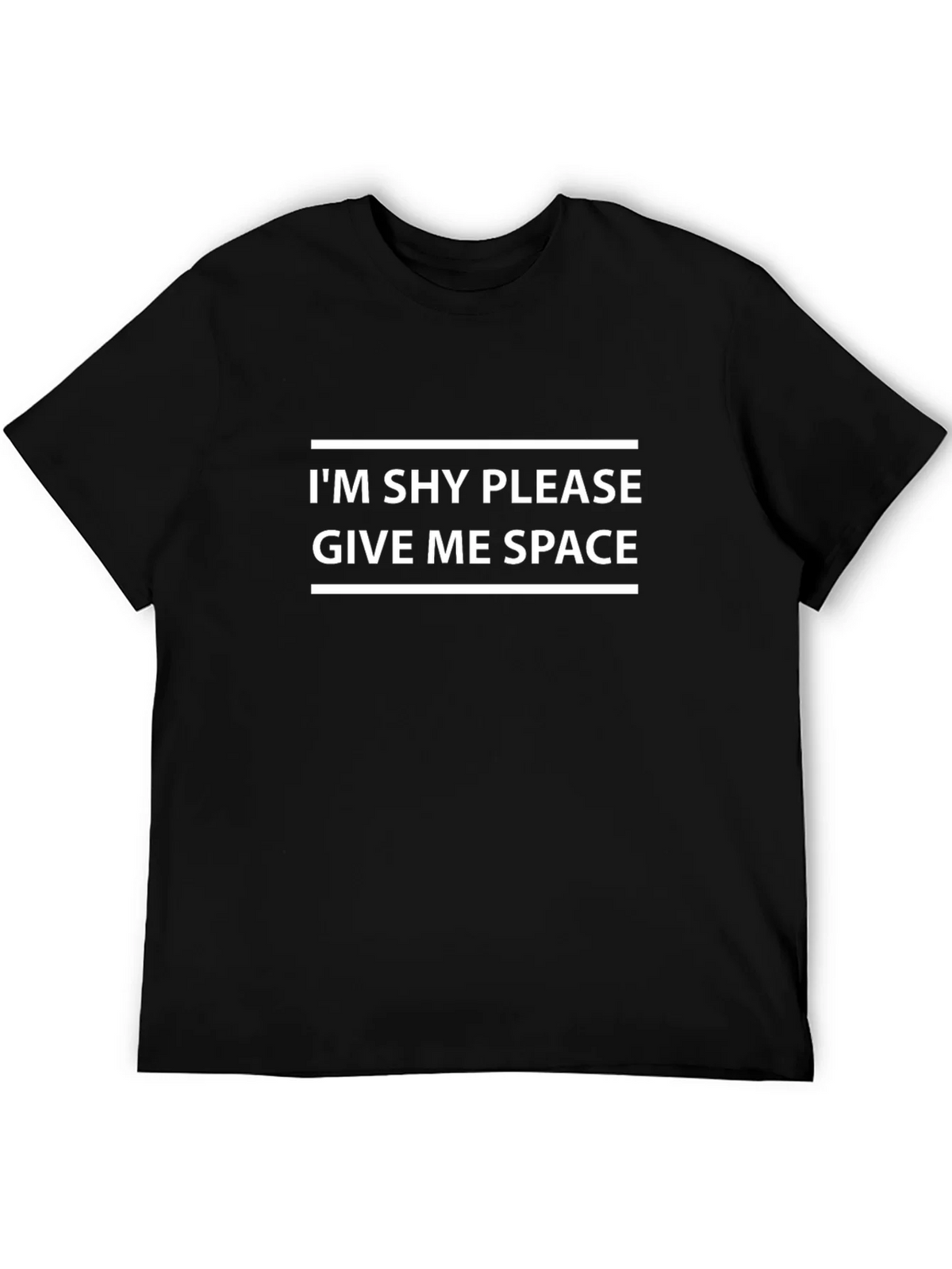 Shy Space Black T-Shirt Funny Introvert Tee product image 5