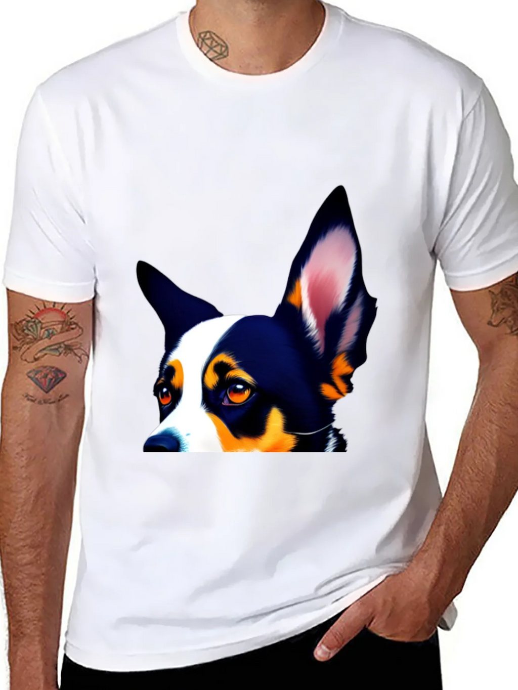 Dog Lovers Tee - Peek-a-Boo Pup Design product image 7