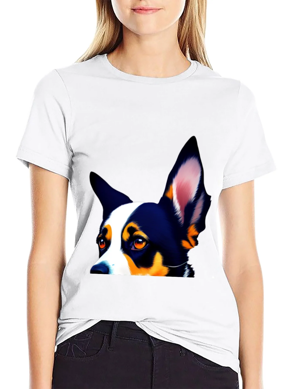 Dog Lovers Tee - Peek-a-Boo Pup Design product image 8