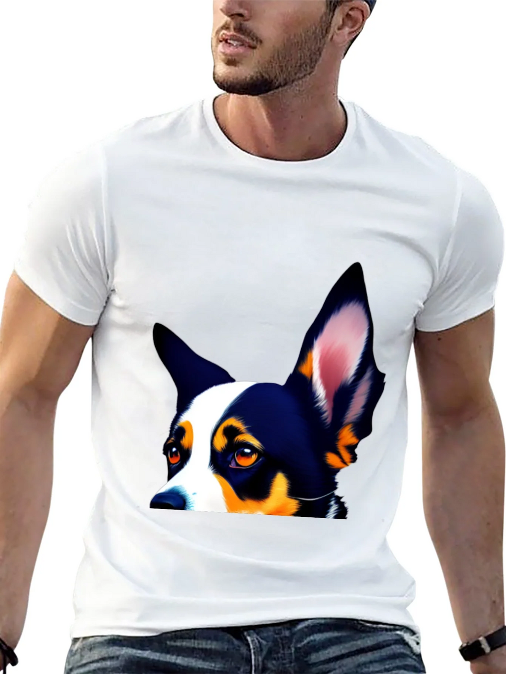 Dog Lovers Tee - Peek-a-Boo Pup Design product image 12