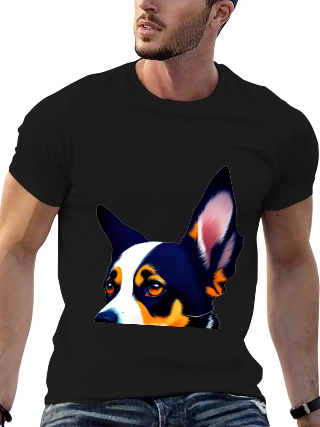 Dog Lovers Tee - Peek-a-Boo Pup Design product image 6