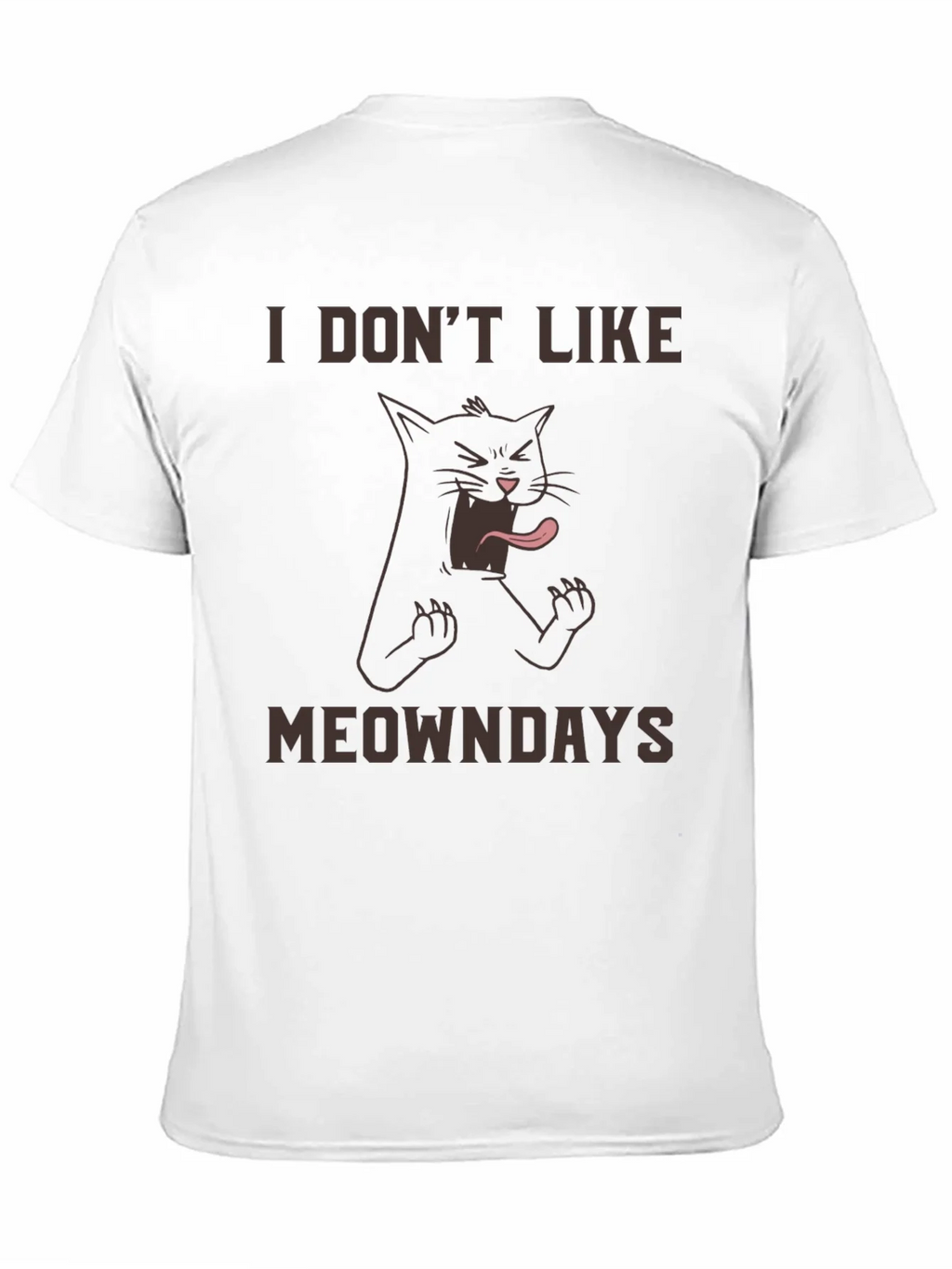 I Dont Like Meowndays Black T-Shirt product image 10