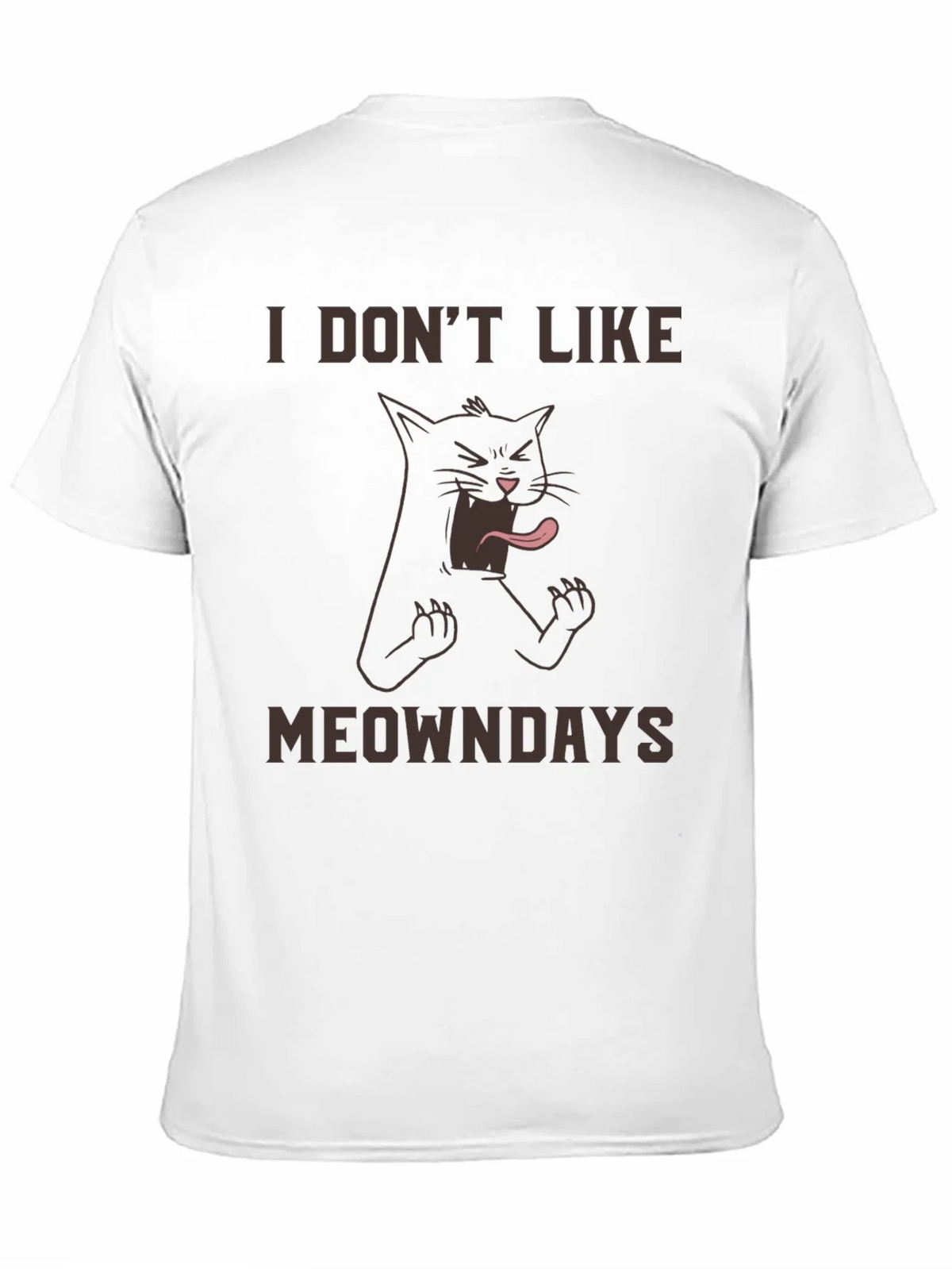 I Dont Like Meowndays Black T-Shirt product image 10