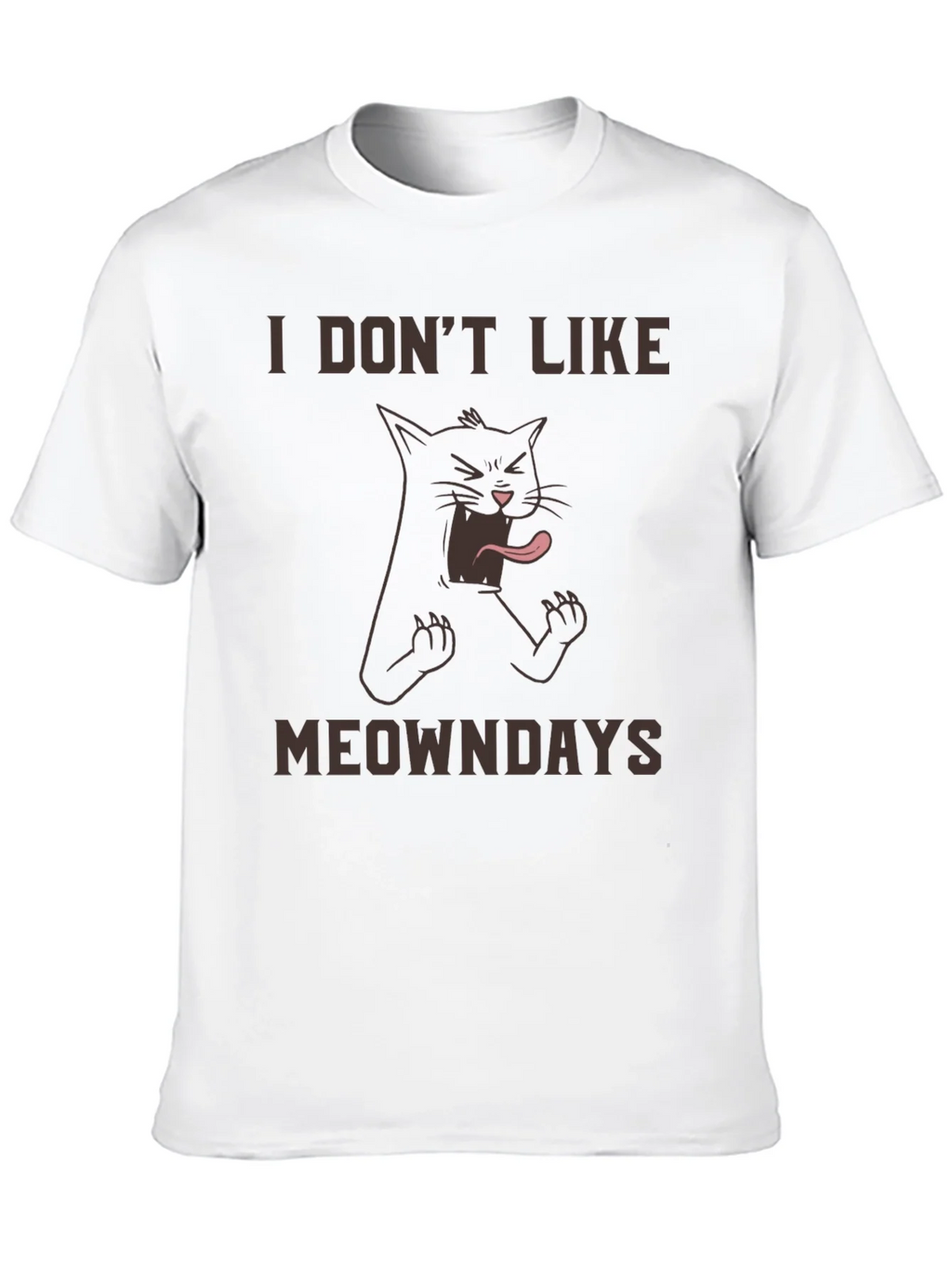 I Dont Like Meowndays Black T-Shirt product image 9