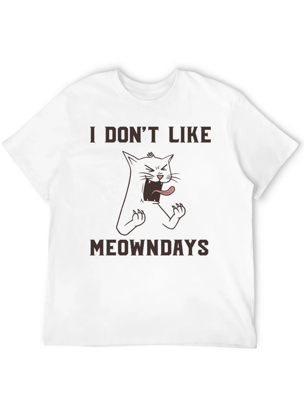 I Dont Like Meowndays Black T-Shirt product image 11