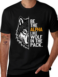 Be the Alpha Wolf Graphic Print T-Shirt product image 1
