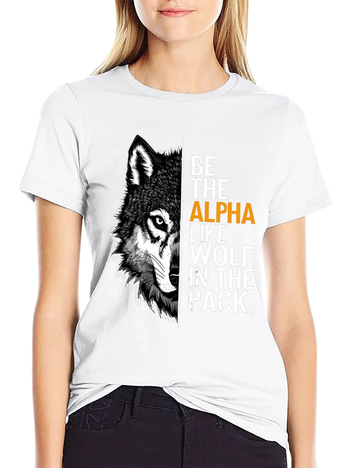 Be the Alpha Wolf Graphic Print T-Shirt product image 8