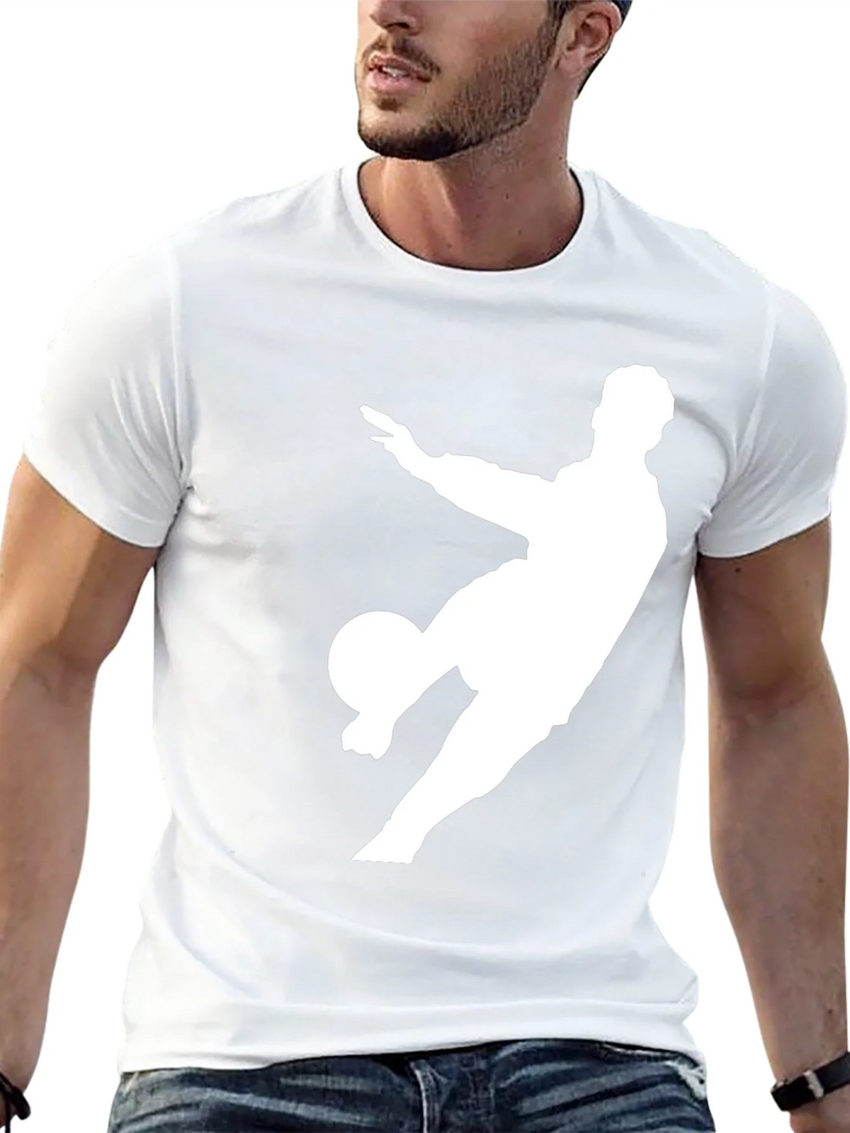 Soccer Player Graphic Tee - Black product image 12