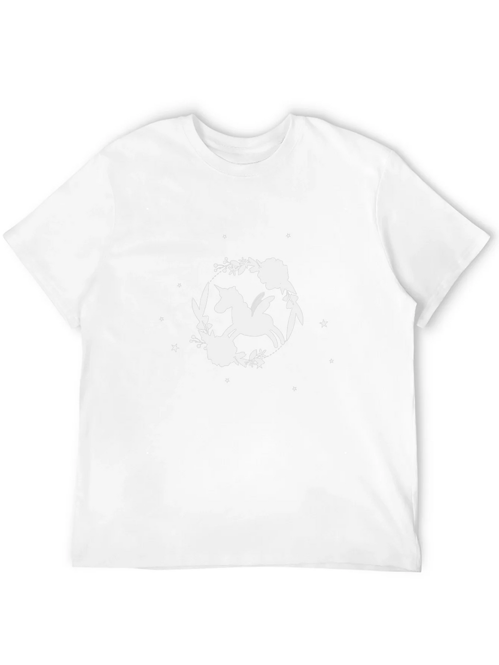 Unicorn Floral T-Shirt - Black Cotton Tee product image 11