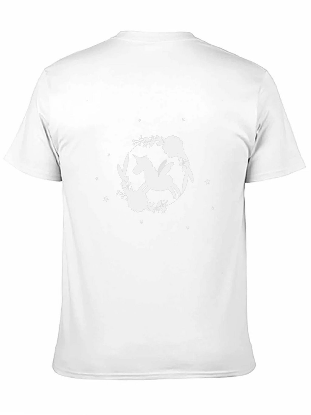 Unicorn Floral T-Shirt - Black Cotton Tee product image 10