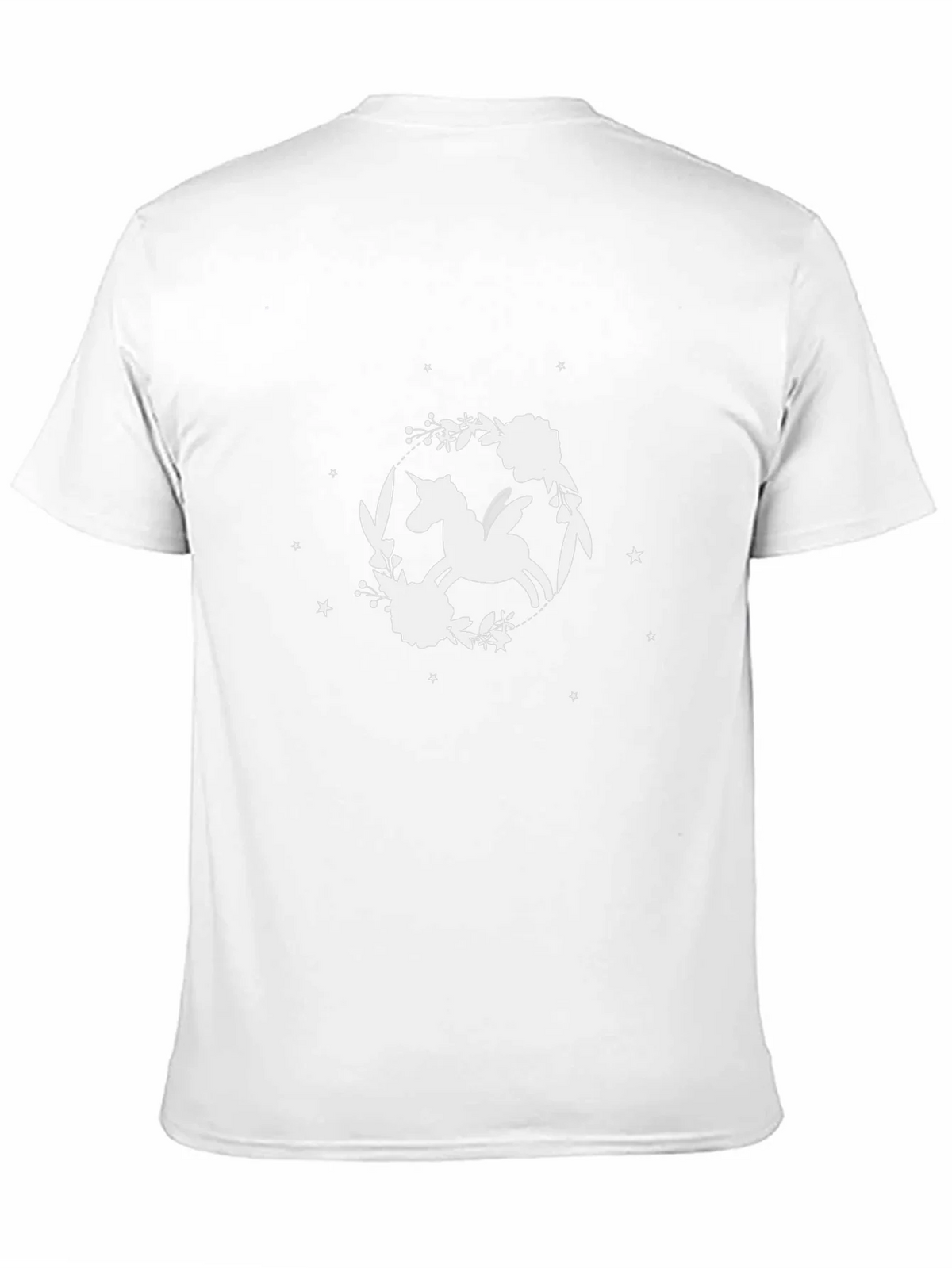 Unicorn Floral T-Shirt - Black Cotton Tee product image 10