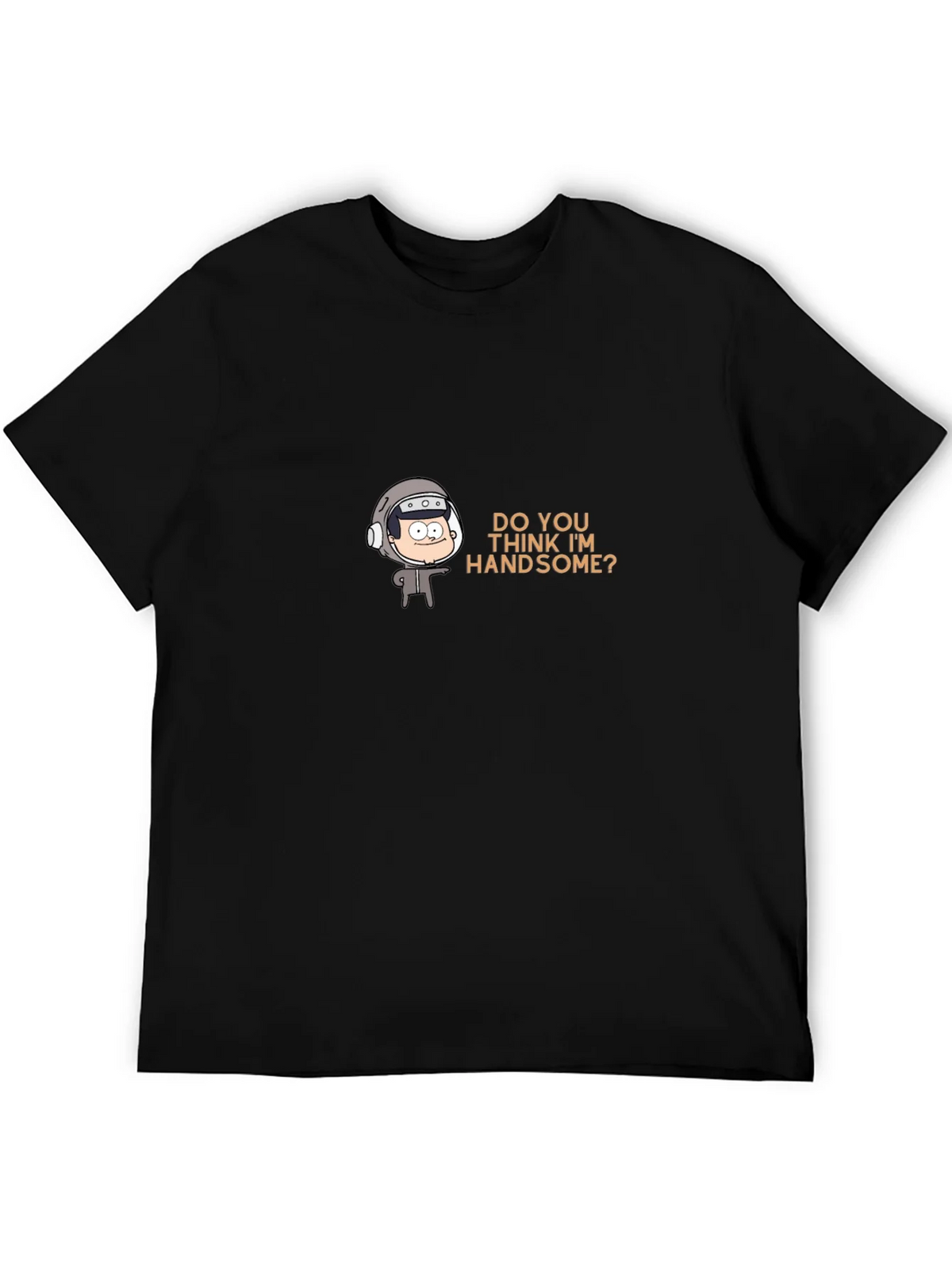 Humorous Cartoon Graphic Tee - Do You Think Im Handsome? product image 5