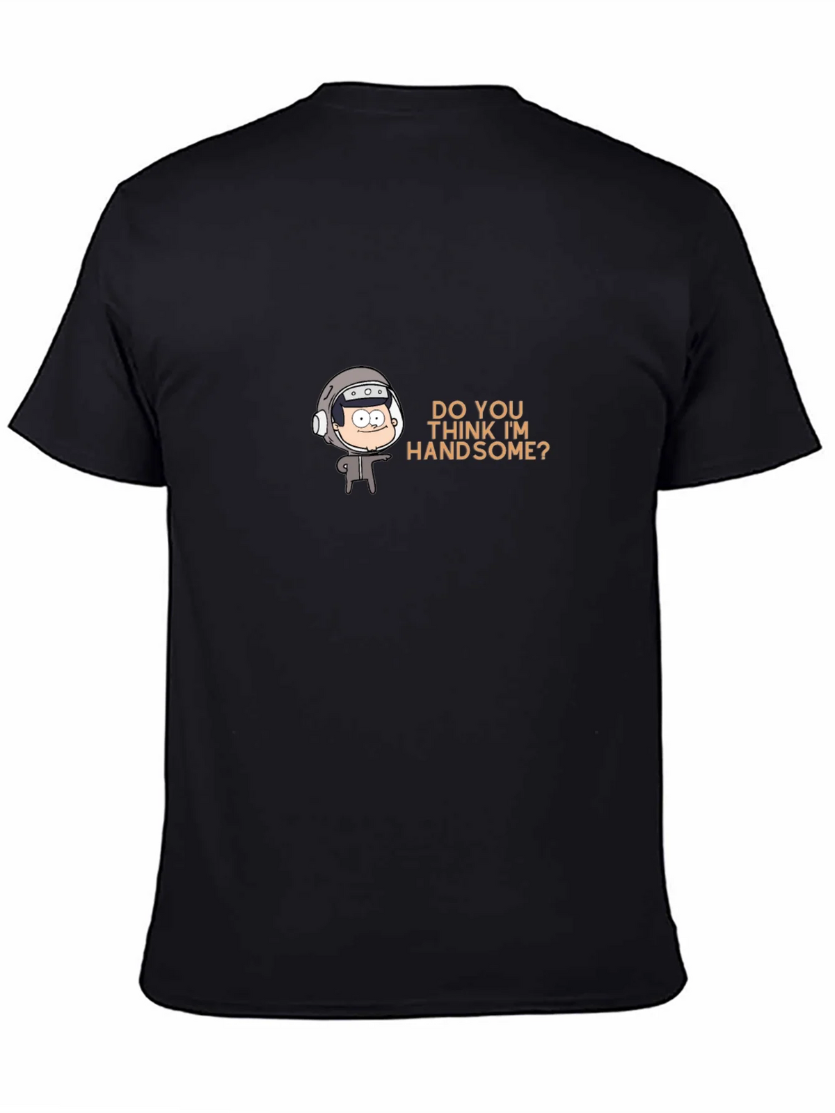 Humorous Cartoon Graphic Tee - Do You Think Im Handsome? product image 4