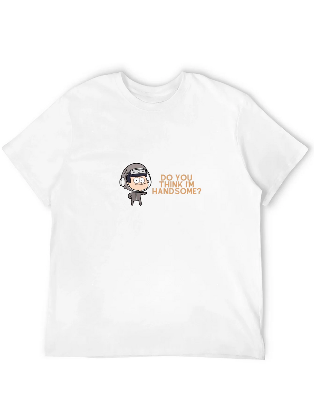 Humorous Cartoon Graphic Tee - Do You Think Im Handsome? product image 11