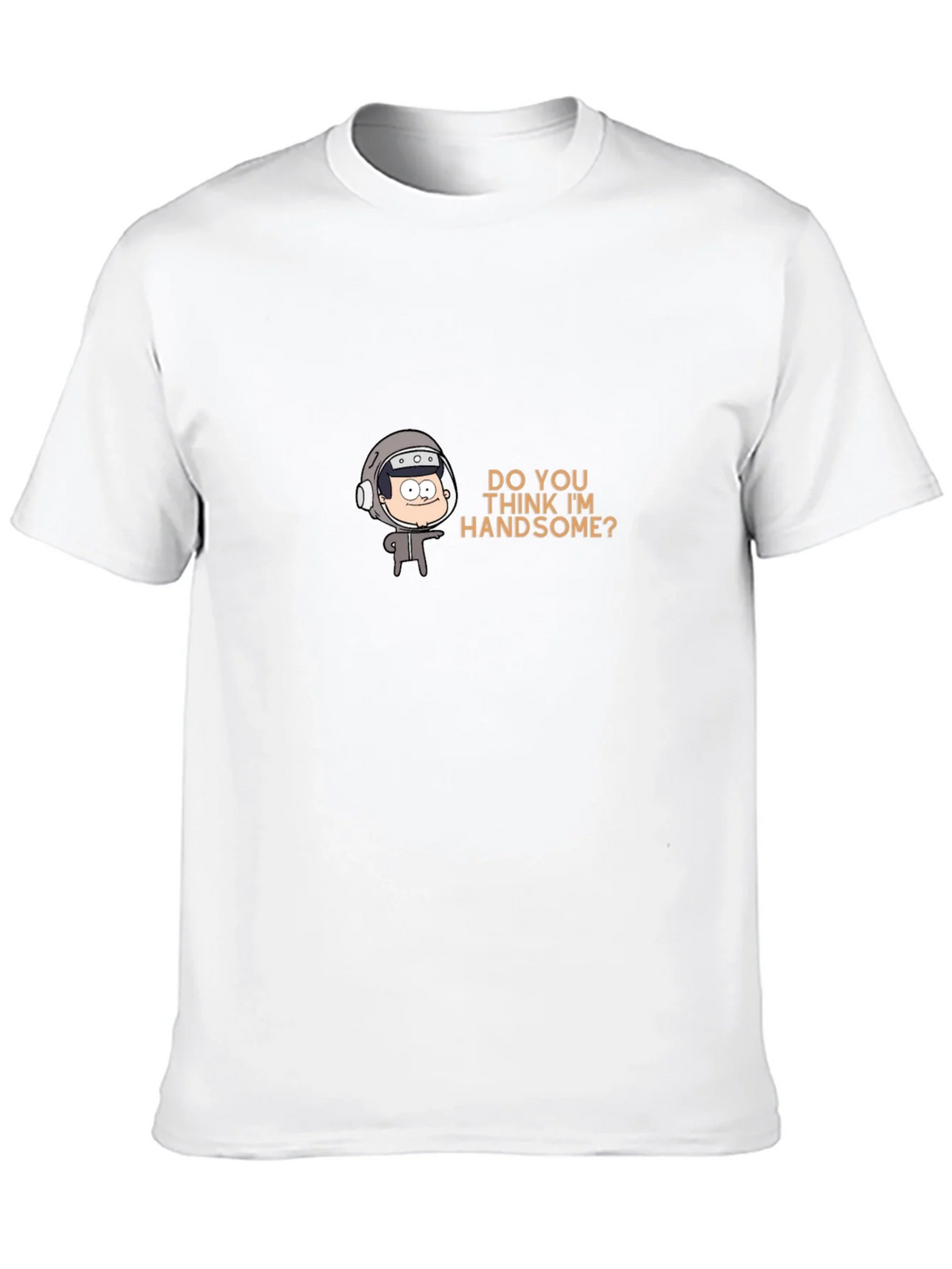 Humorous Cartoon Graphic Tee - Do You Think Im Handsome? product image 9