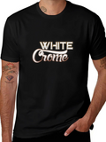 White Crome Graphic Black T-Shirt product image 1