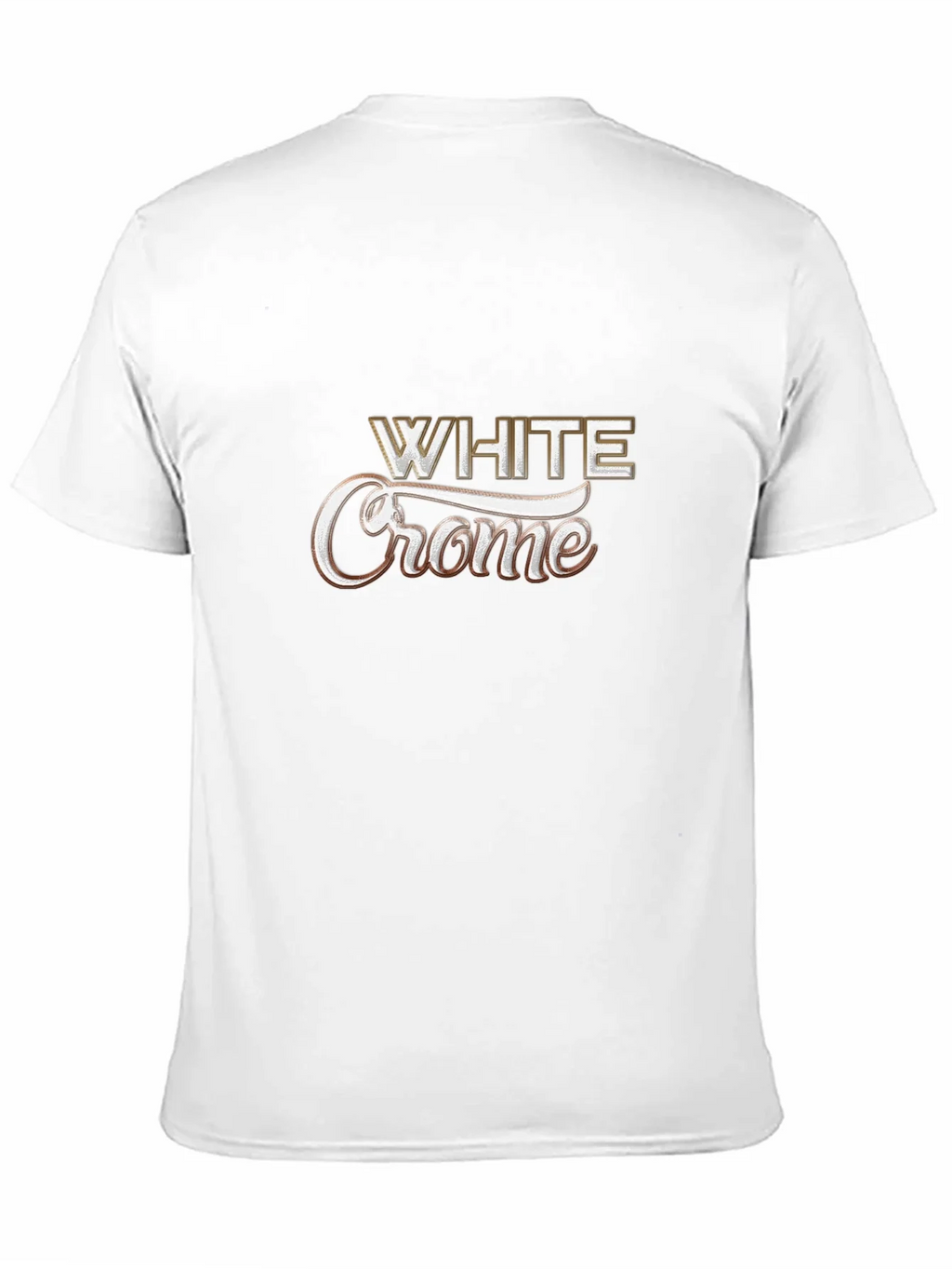 White Crome Graphic Black T-Shirt product image 10