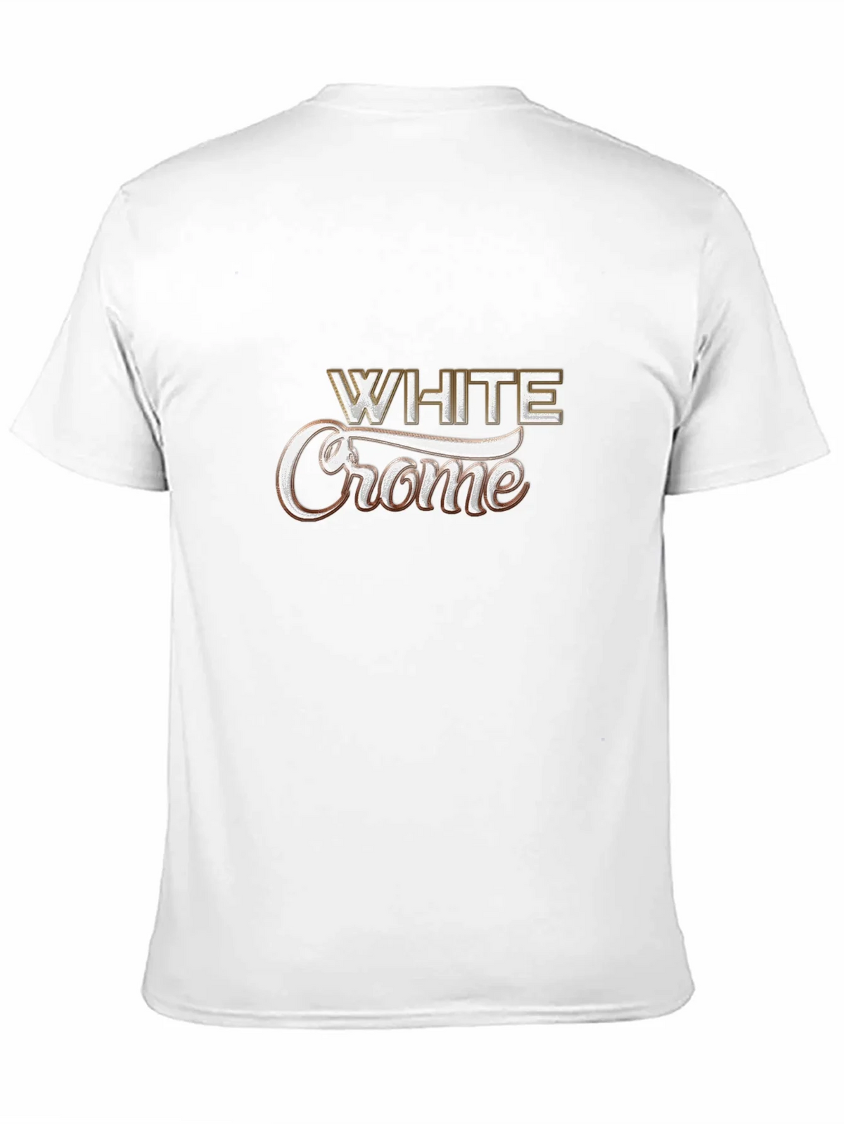 White Crome Graphic Black T-Shirt product image 10