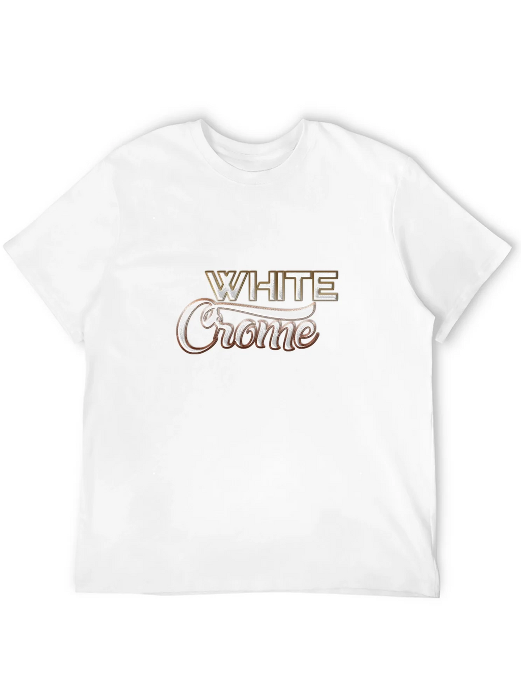White Crome Graphic Black T-Shirt product image 11