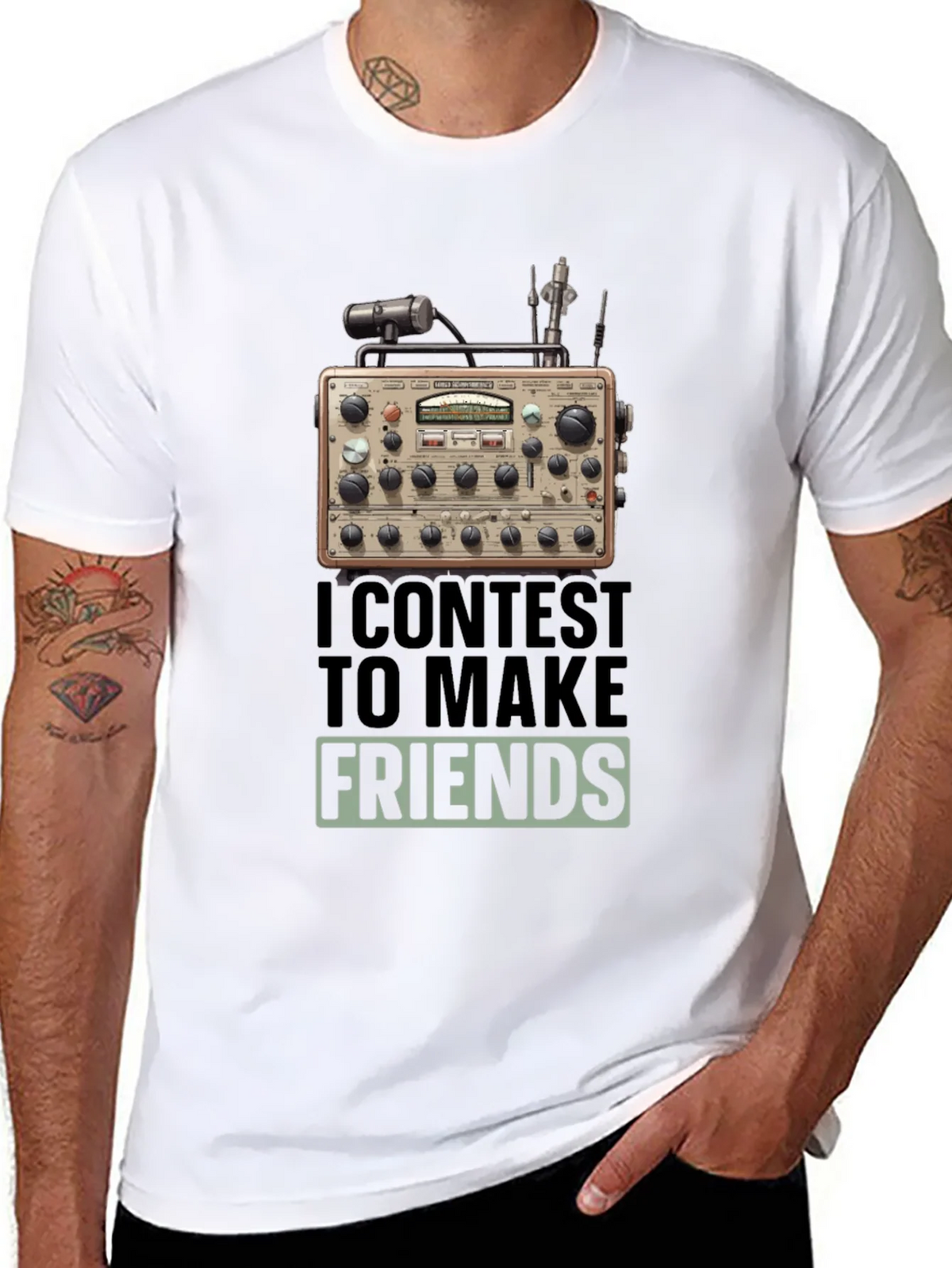 Ham Radio T-Shirt: I Contest to Make Friends product image 7