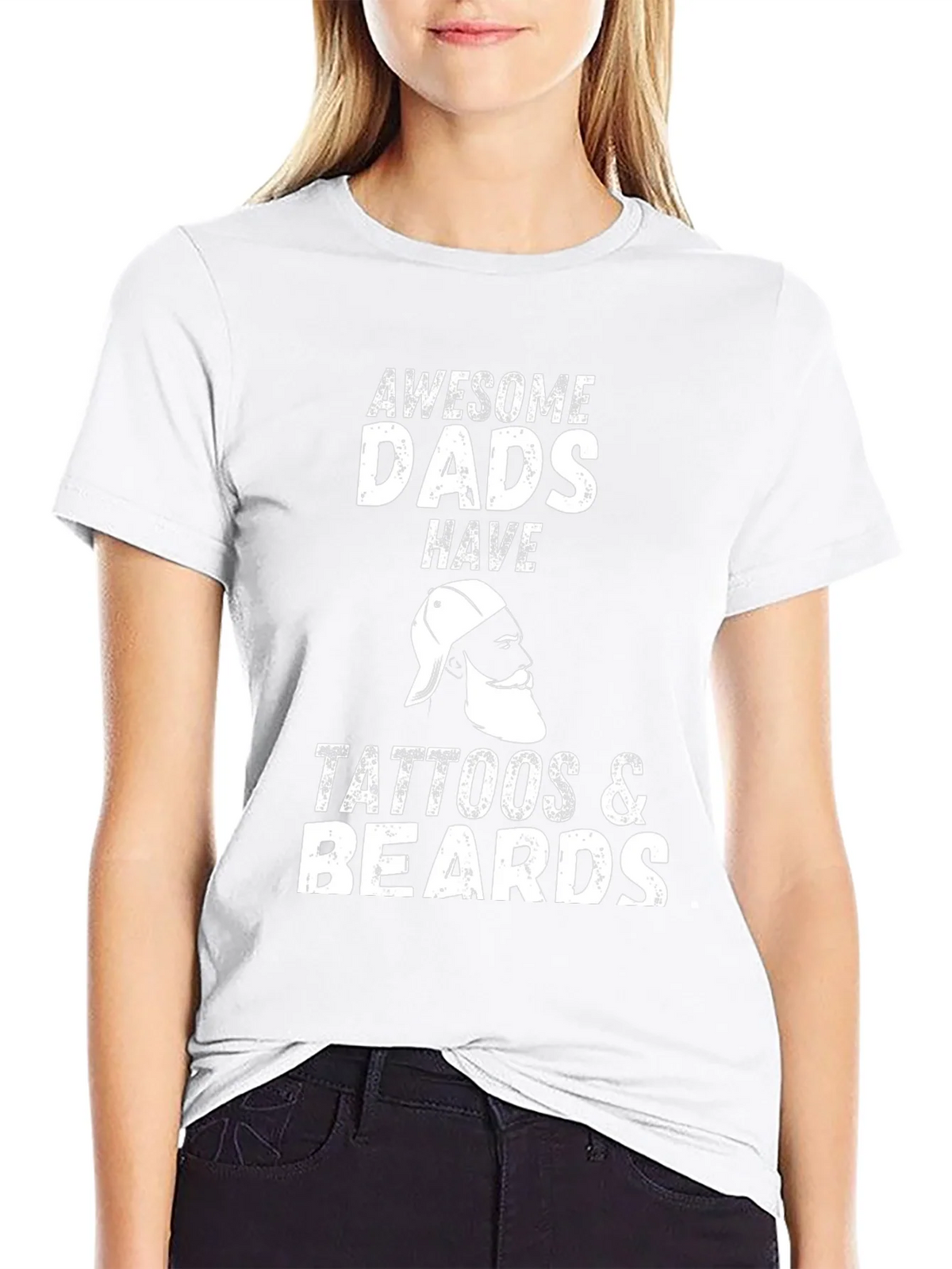 Awesome Dads Tattoos & Beards Graphic Tee product image 8