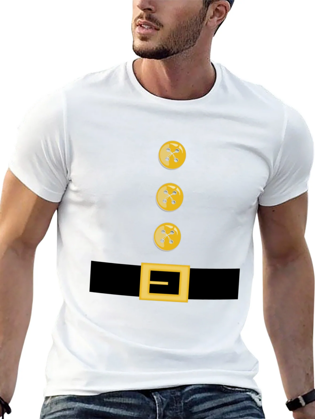 Novelty Button and Belt Graphic T-Shirt product image 12