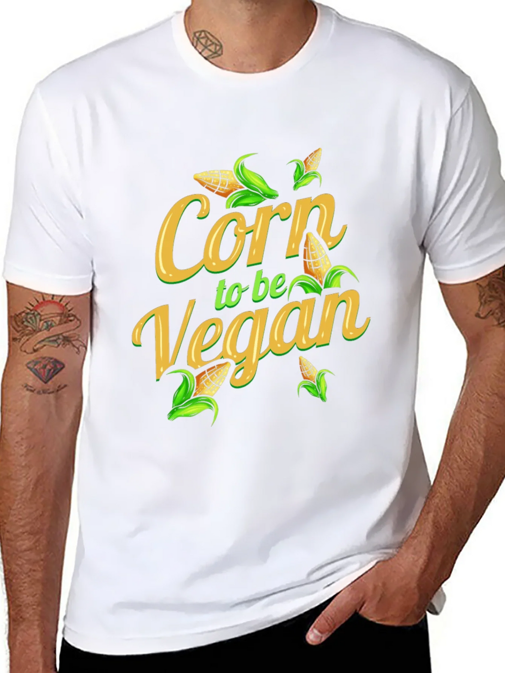 Corn to be Vegan T-Shirt product image 7