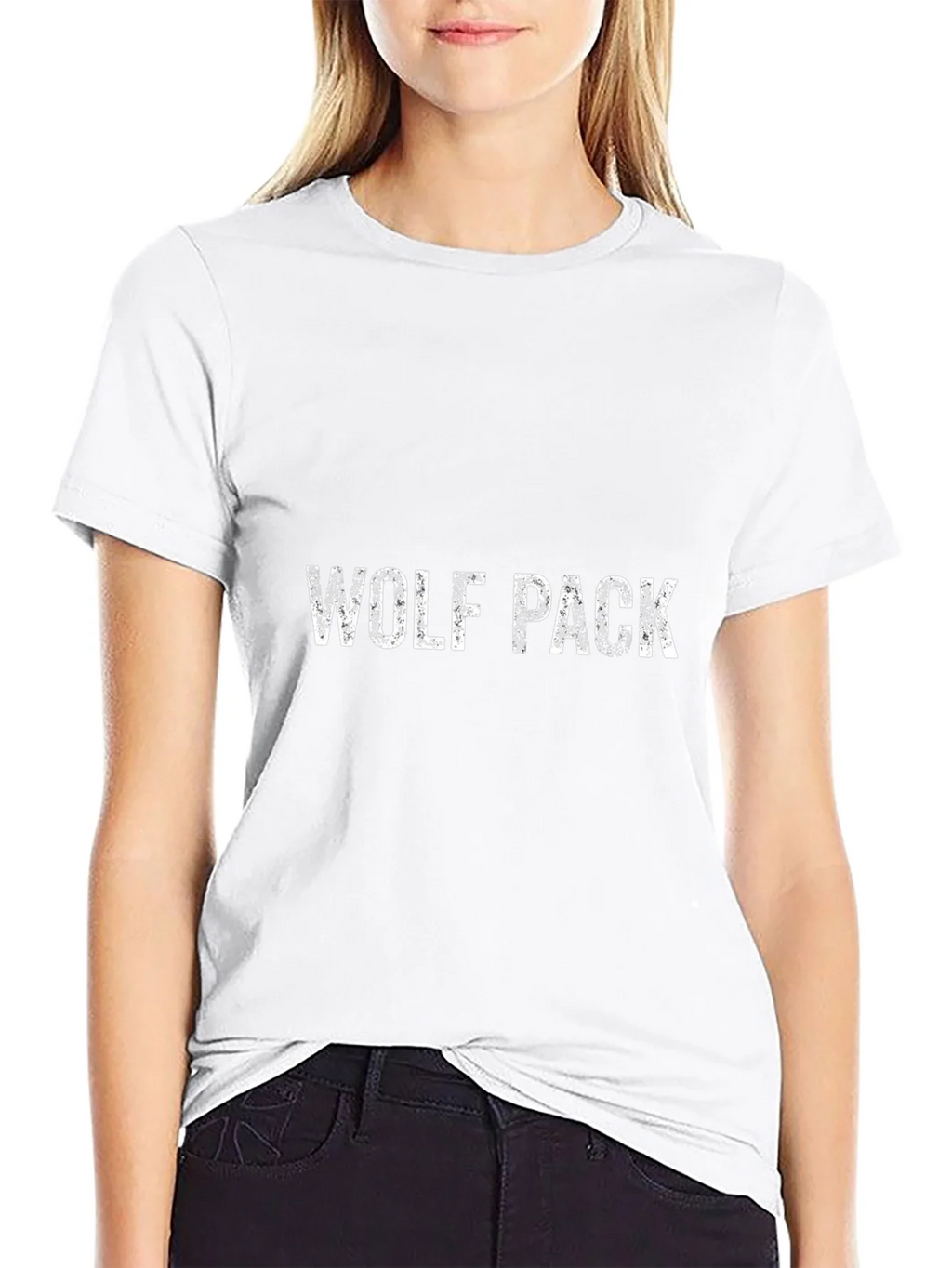 Wolf Pack Graphic Tee - Black Cotton Blend product image 8