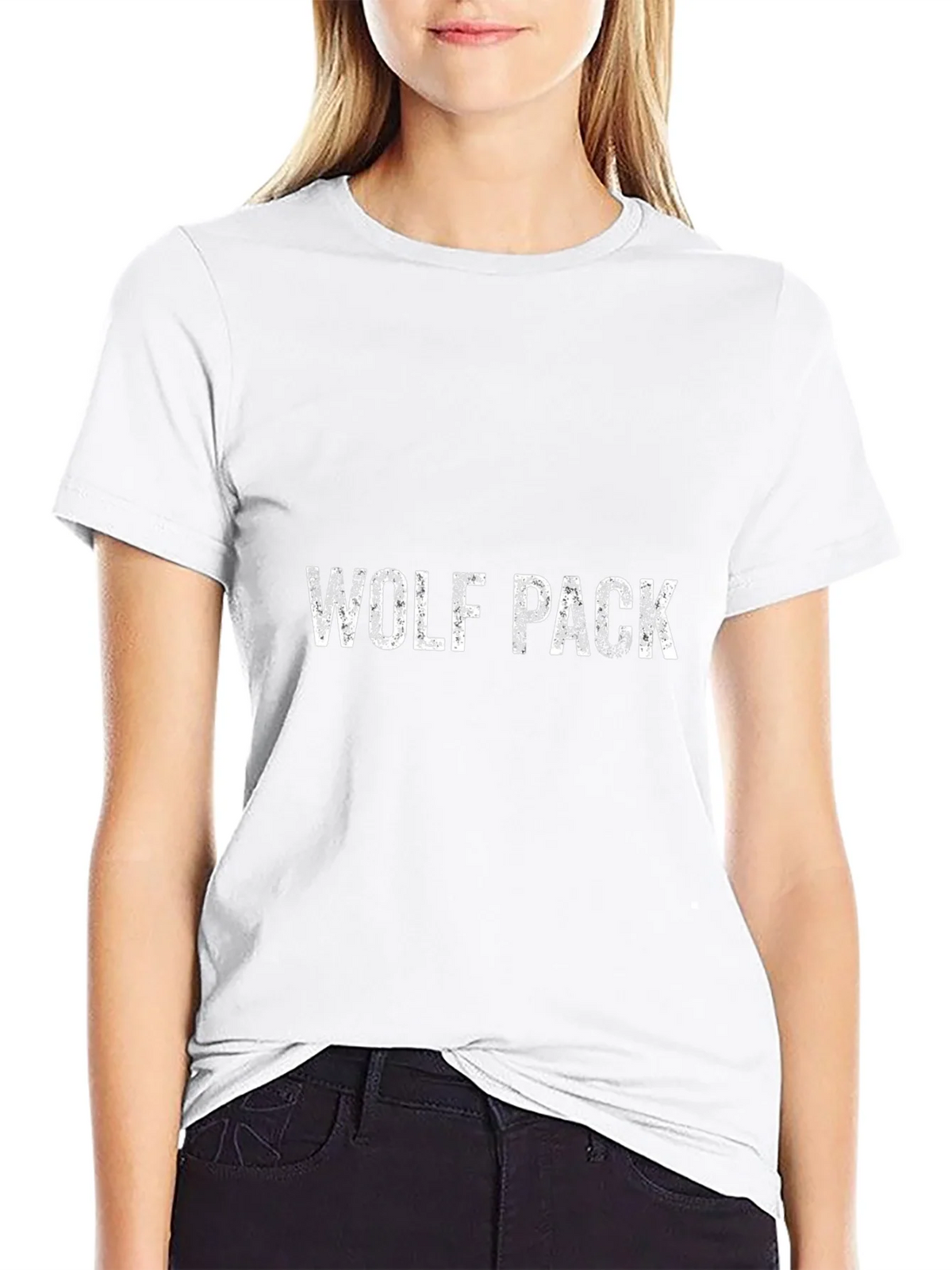 Wolf Pack Graphic Tee - Black Cotton Blend product image 8