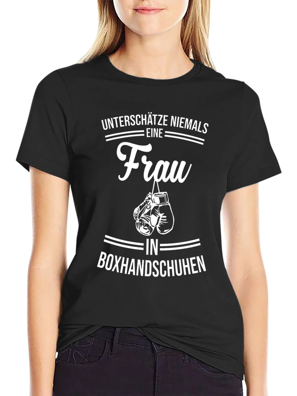 Womens Boxing Gloves Graphic T-Shirt product image 2
