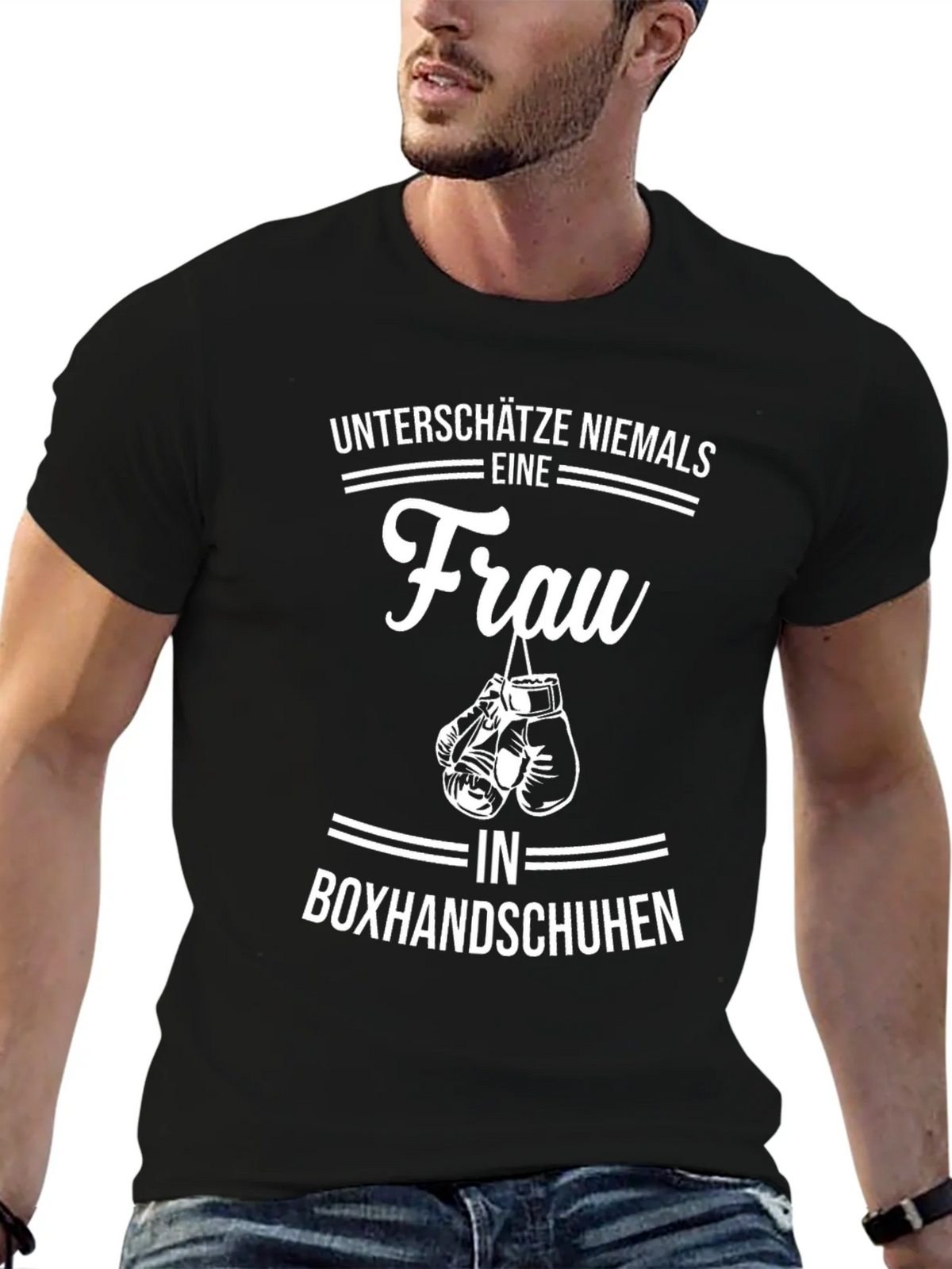 Womens Boxing Gloves Graphic T-Shirt product image 6