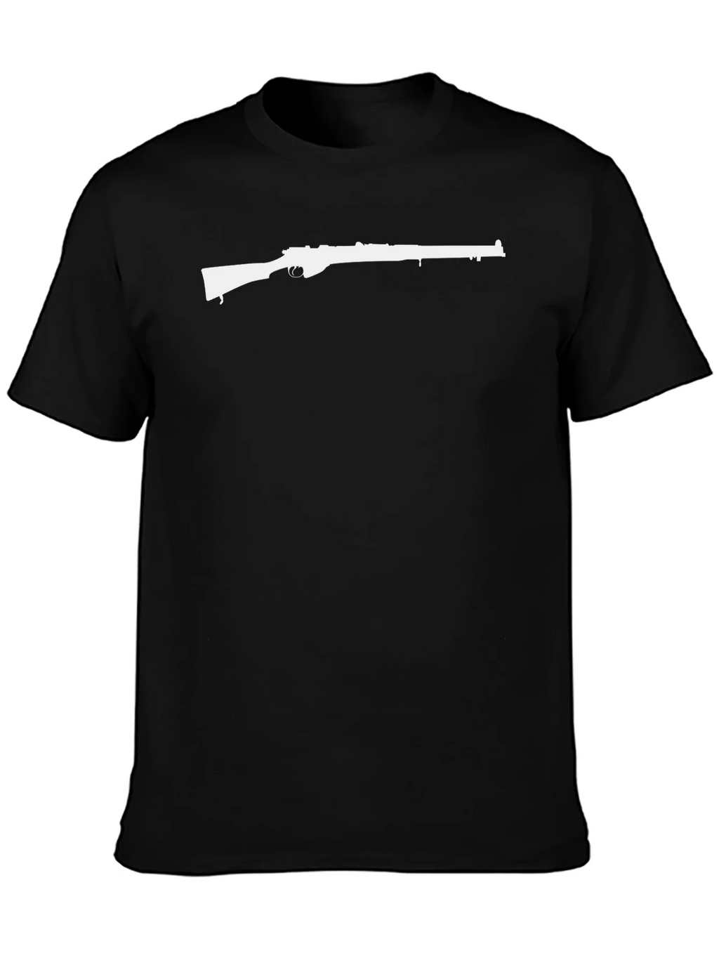 Rifle Graphic Tee - Black Cotton T-Shirt product image 3