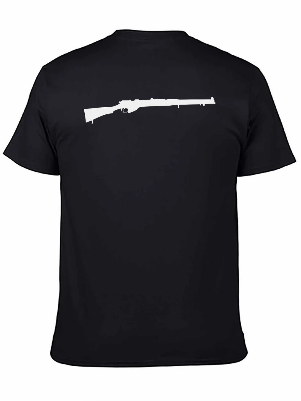 Rifle Graphic Tee - Black Cotton T-Shirt product image 4
