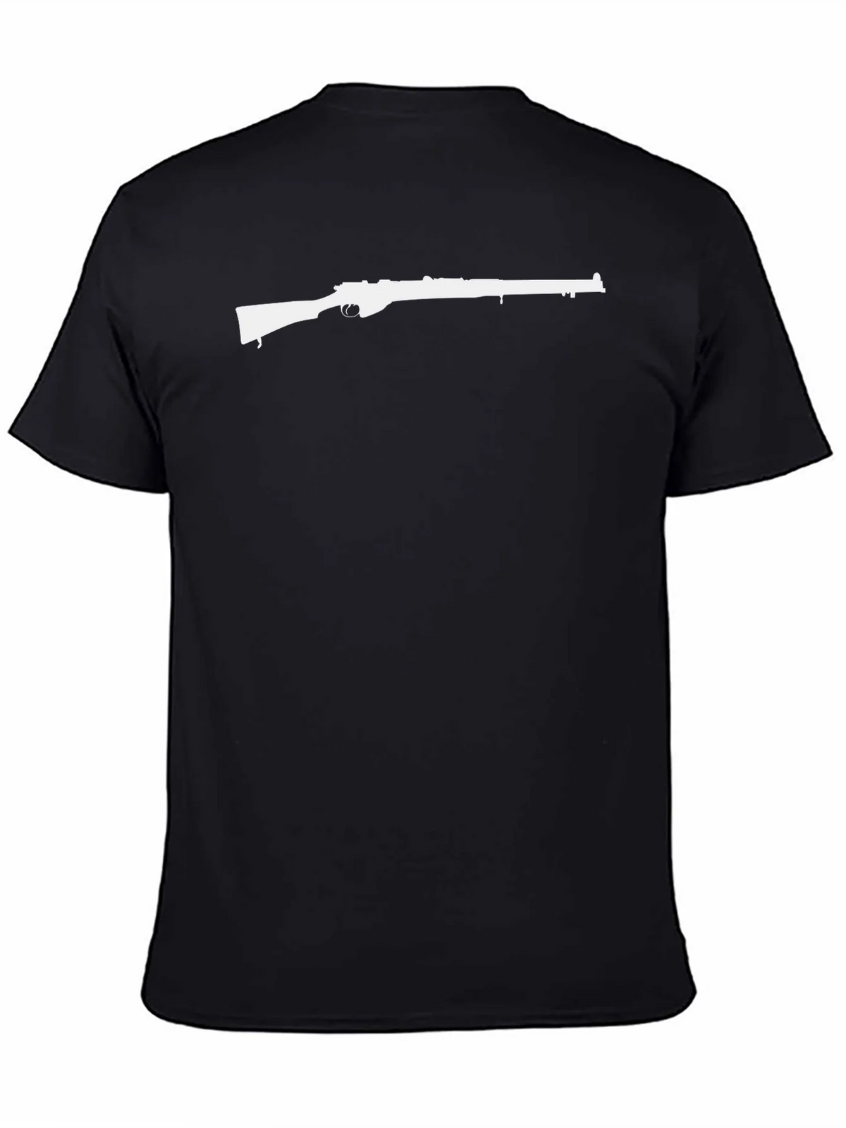 Rifle Graphic Tee - Black Cotton T-Shirt product image 4