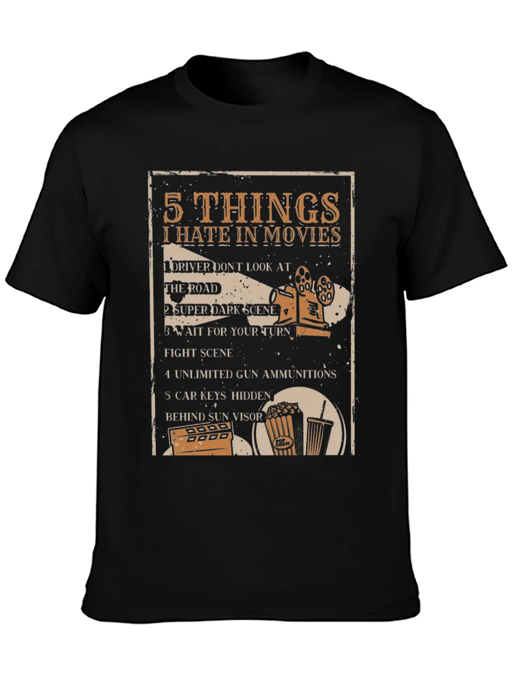 5 Things I Hate in Movies Graphic Tee product image 3
